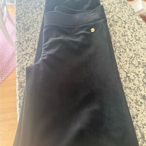 Lilly Pulitzer Black velvet flared Leggings